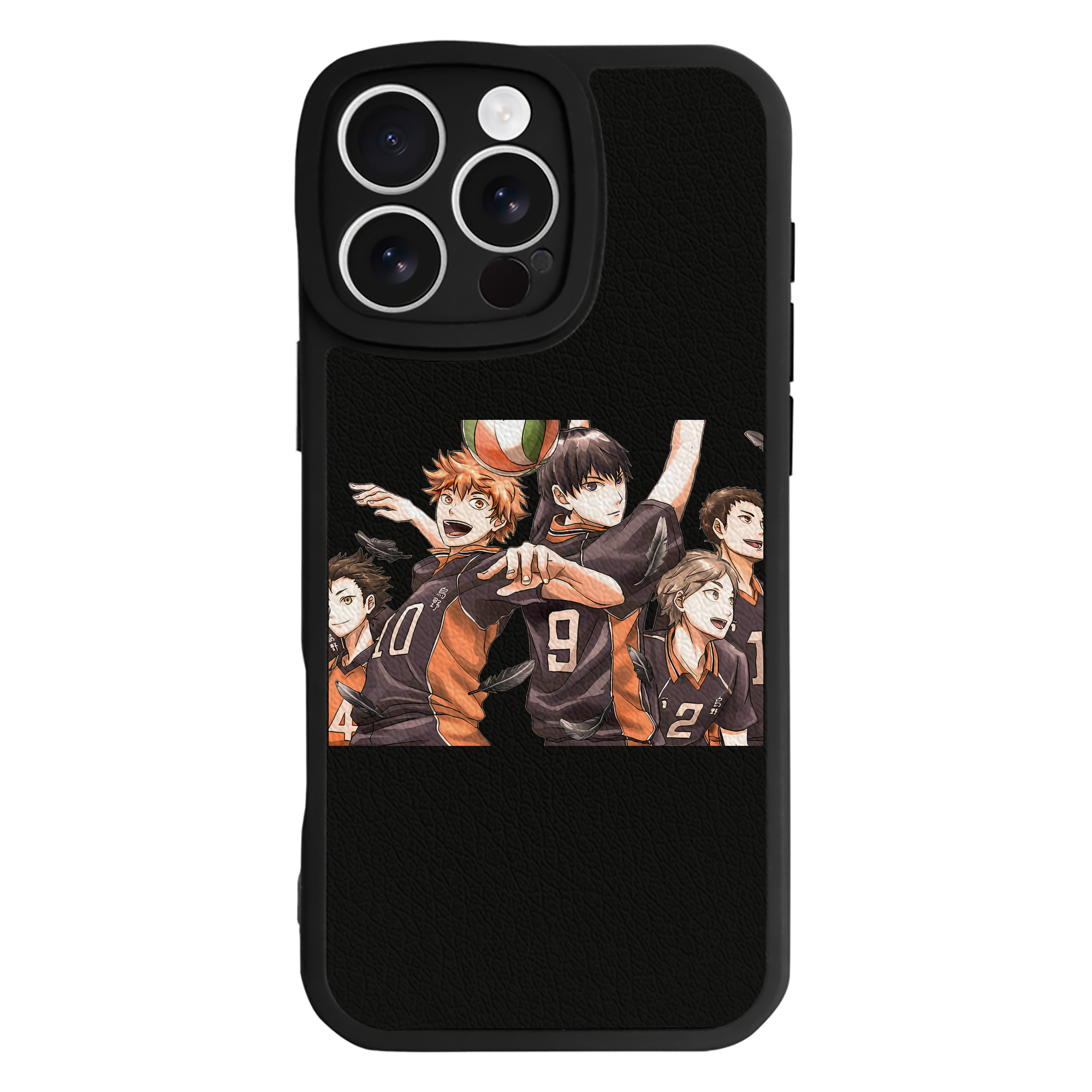 （画像用） ハイキュー!! Haikyu!! 【iPhone 16シリーズ対応】シリコンスマホケース（レザー調） 材質：シリコン